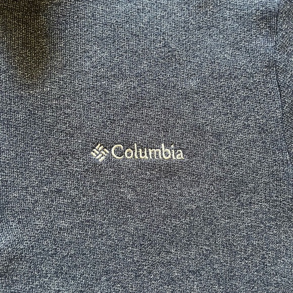 Columbia Men’s Navy Blue 1/4 Zip Pullover Size Large Outdoor Hiking Sweatshirt - Picture 2 of 9